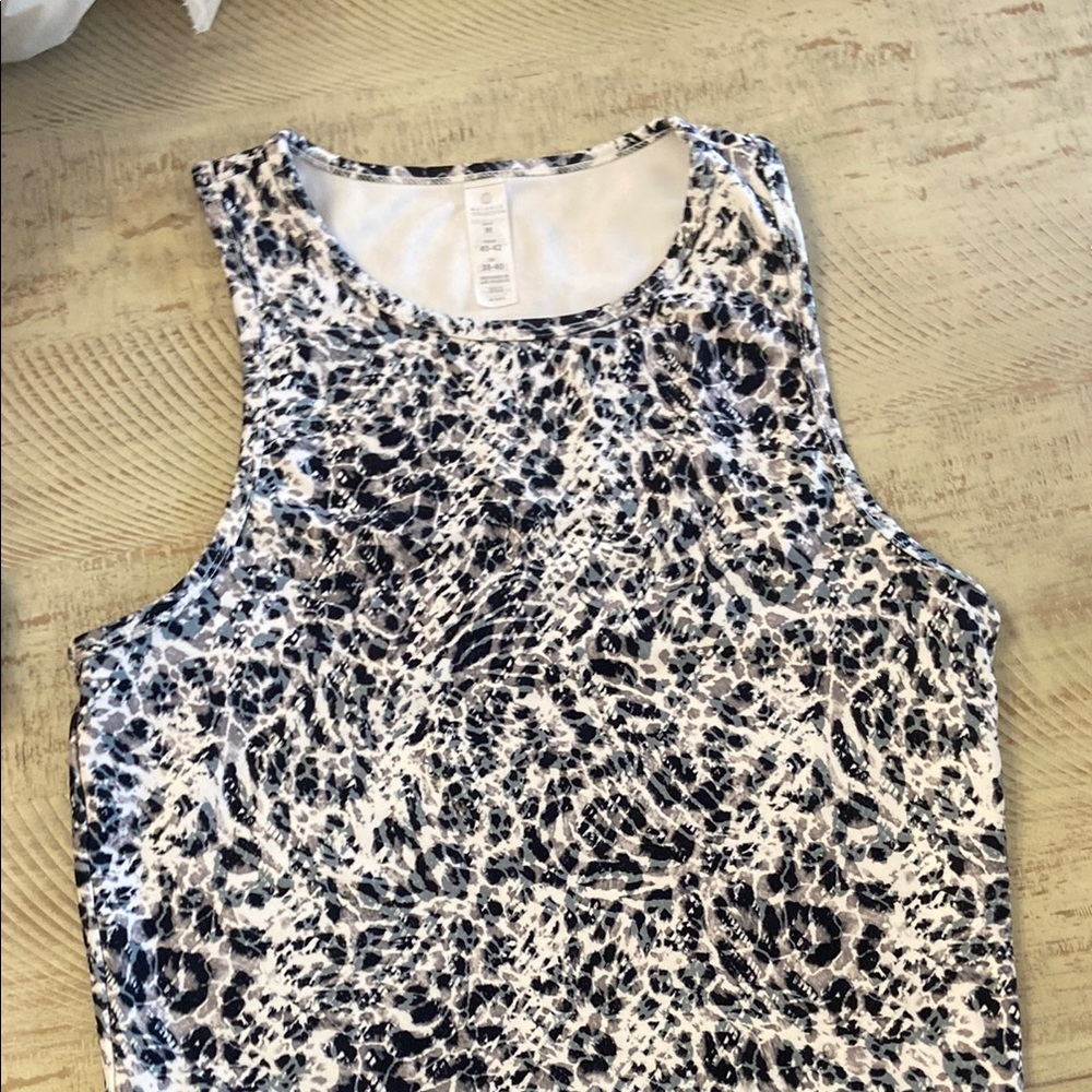 Balance Collection Black and White Crop Tank Top